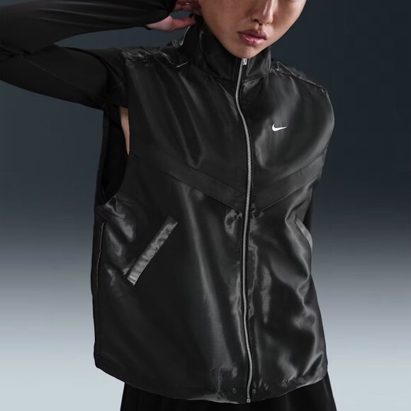 NWT Nike Sportswear Windrunner HV2472 Women's Shine Vest Zippered pockets SMALL - Picture 1 of 6
